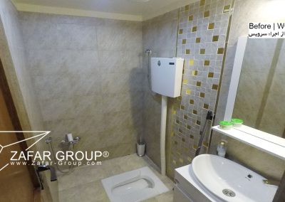 عکس قبل از بازسازی و دکوراسیون داخلی سرویس بهداشتی